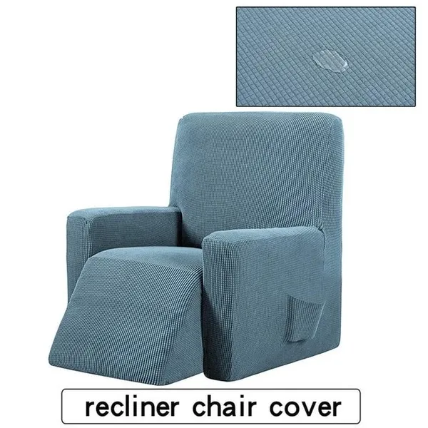 Premium Waterproof Recliner Cover Single Seat - Light Blue