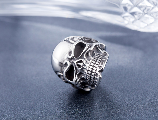 Punk Gothic Rock Personality Taro Titanium Steel Cast Men's Ring — foto 2