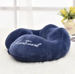 Creative u-shaped pillow - Navy Blue - View 1
