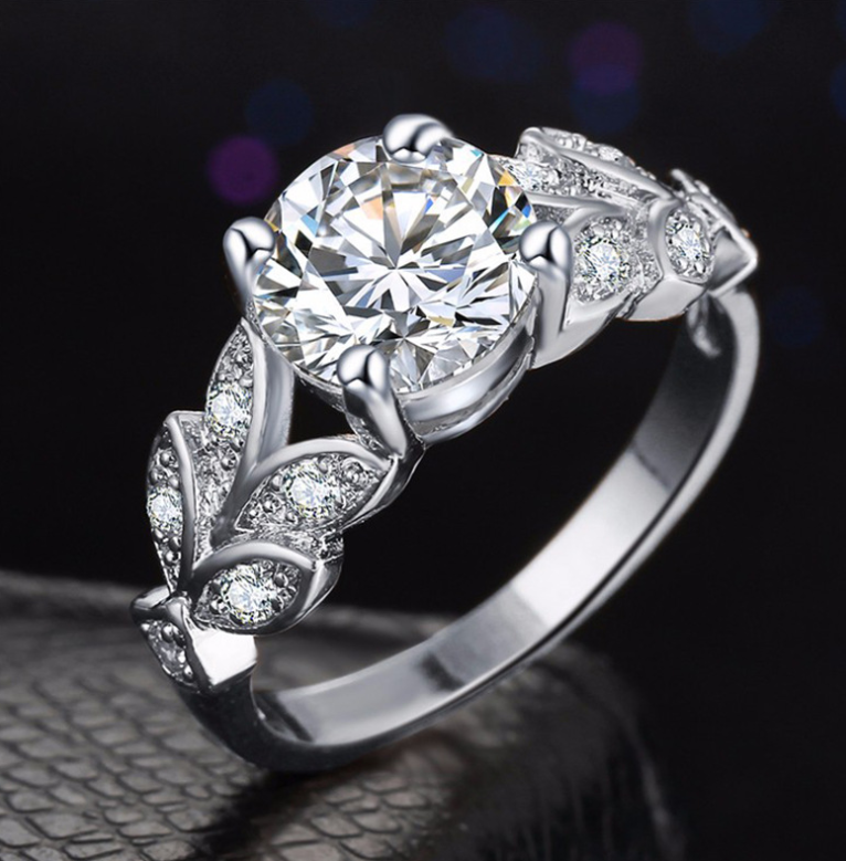 Europe and America inlaid zircon jewelry handmade creative jewelry for women's rings