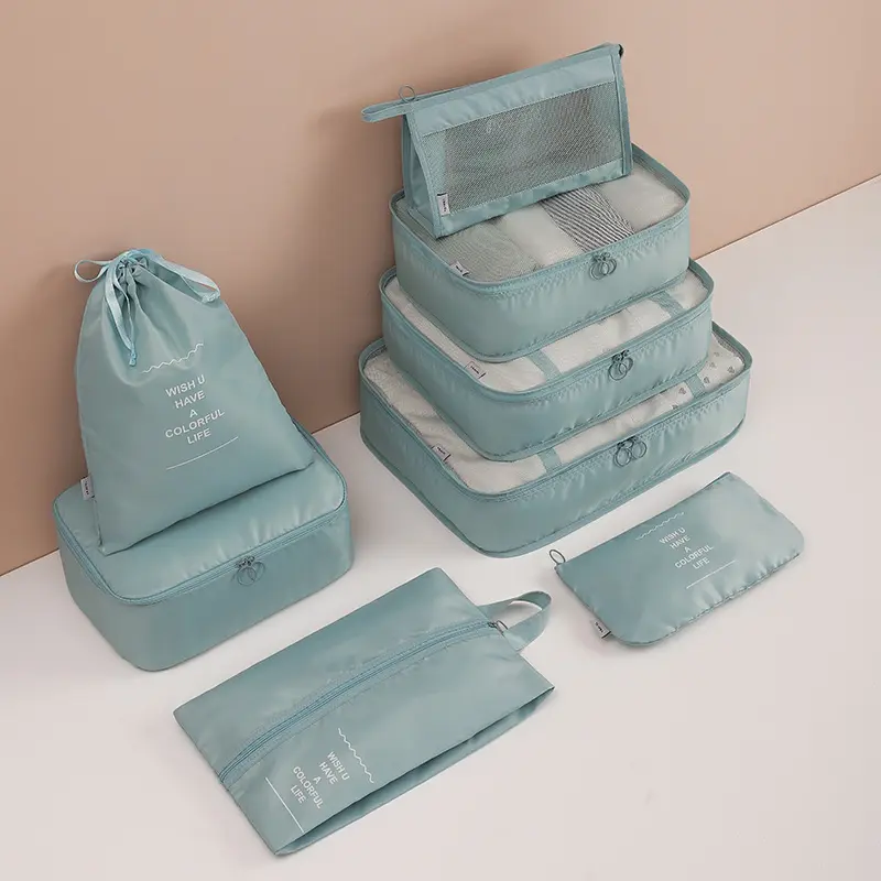 Storage Bag Travel Suitcase Clothing Arrangement Eight-piece
