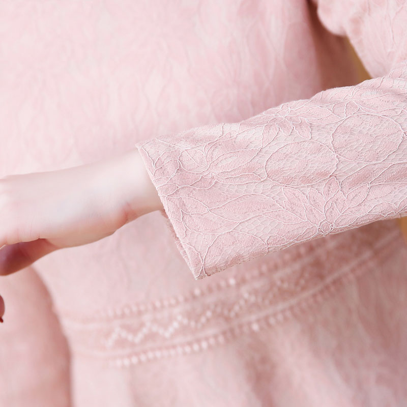 Long sleeve lace base dress