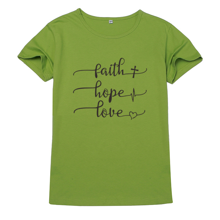 Letter print short sleeve