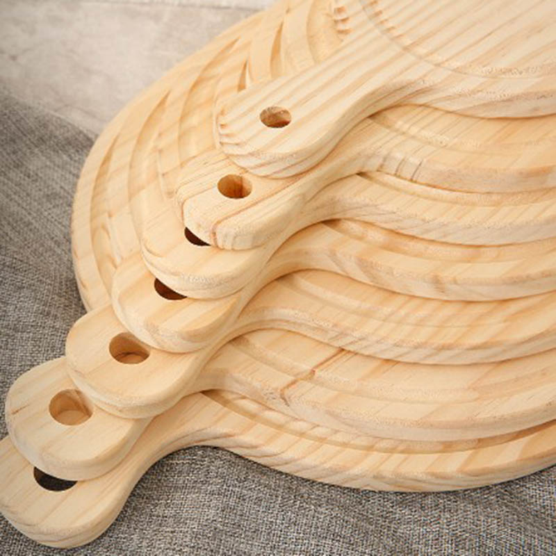 Pizza tray 7.8 "9" 10 "round wooden plate base