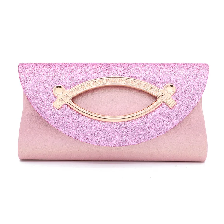 Sequined ladies clutch - Pink
