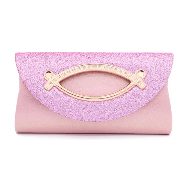 Sequined ladies clutch Pink - Shop at LoveMi