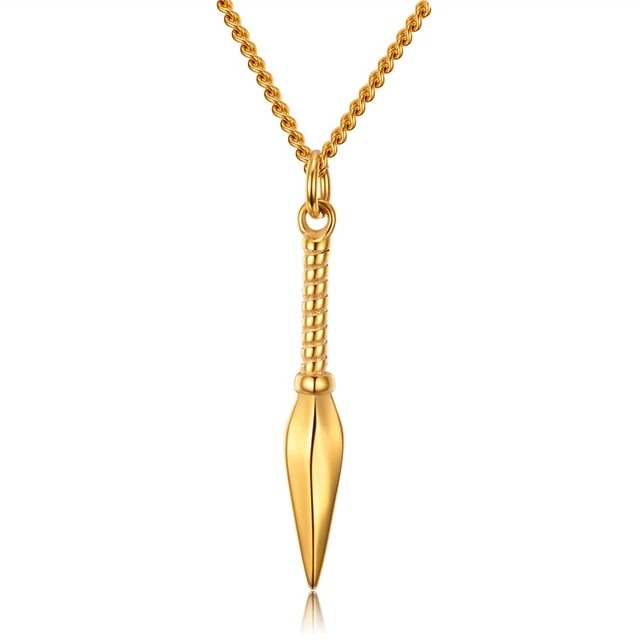 Assassin's dagger titanium steel pendant