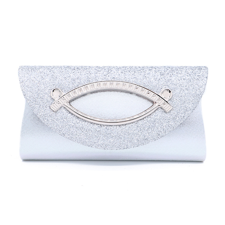 Sequined ladies clutch Silver - Shop at LoveMi