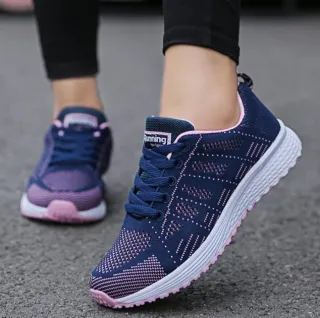 Women Shoes Sports Sneakers - Purple