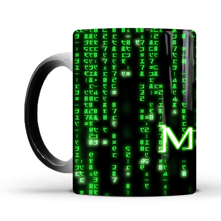 The Matrix Mug Color Changing Heat Sensitive Ceramic Coffee Cup