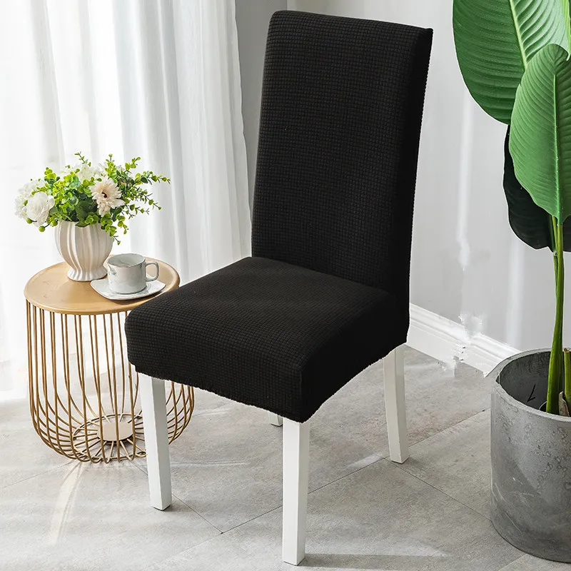 Family one piece elastic chair cover - Black L