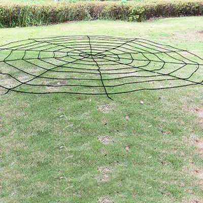 Plush spider web decoration (White-S)