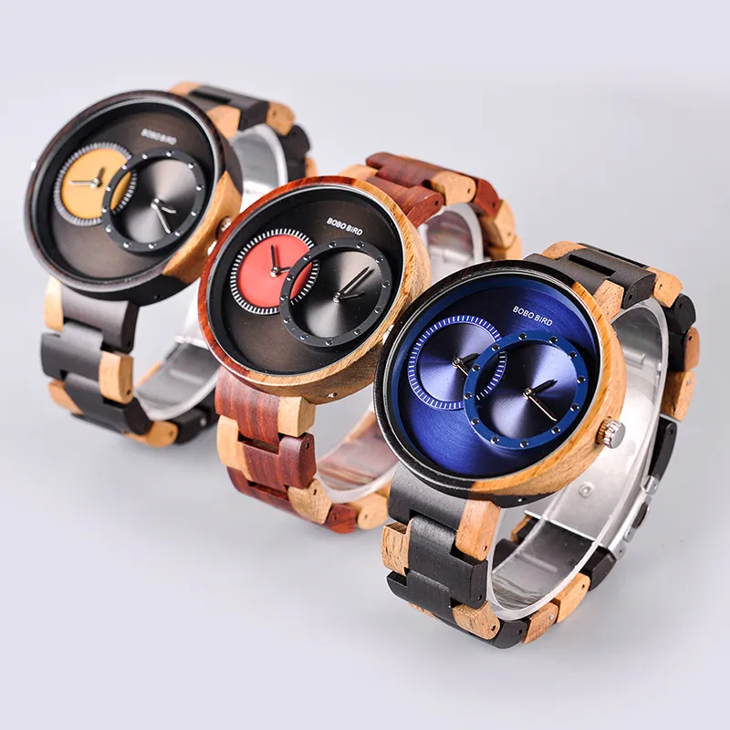BOBO BIRD Thin Men Watch Original Wood Watches 2