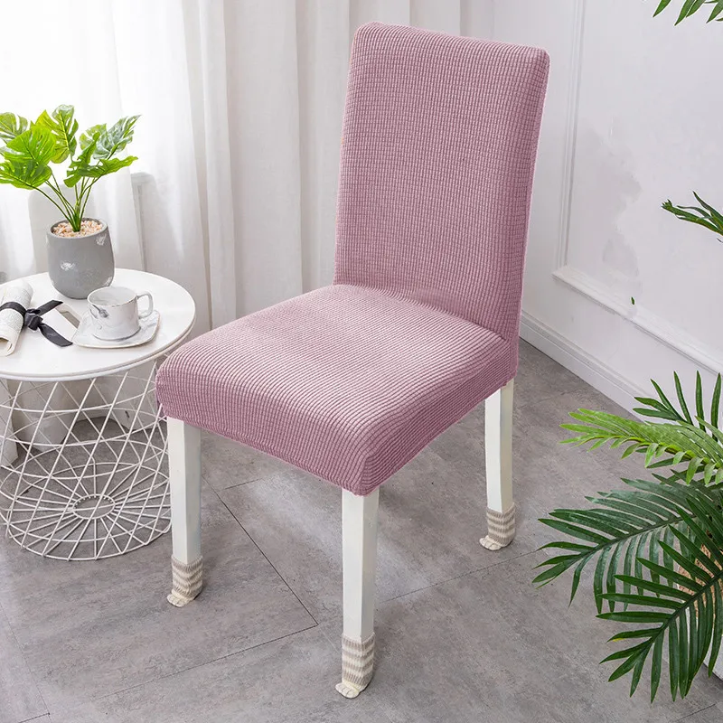 Family one piece elastic chair cover - Powder