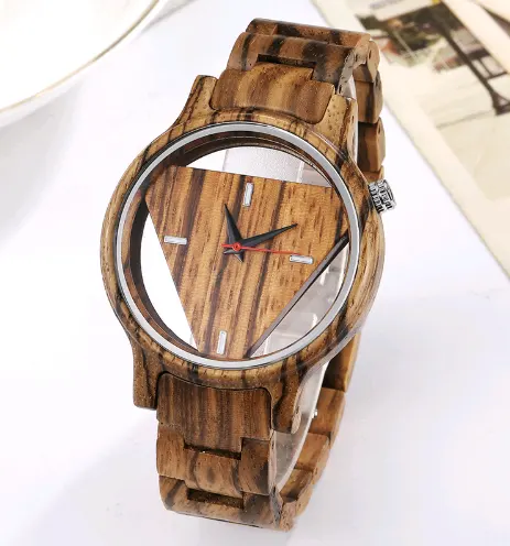 New Wooden Table Creative Hollow Fashion Wood Watch