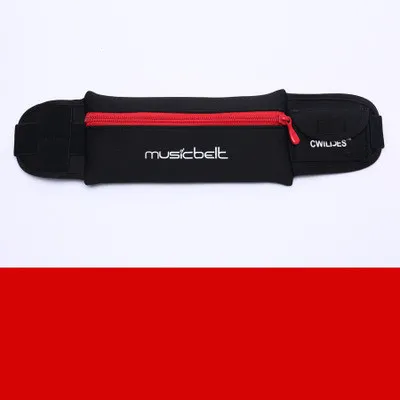 Sports waist bag mobile phone bag belt bag women - Red