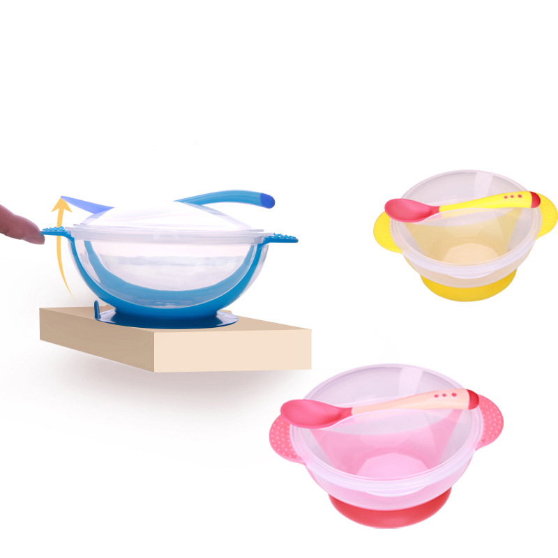 Baby bowl and temperature spoon