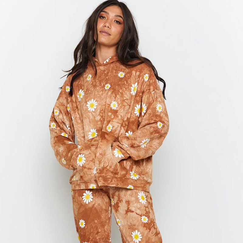 Tie-dyed daisy sweater