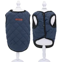 Vest coat coat - Navy - View 1
