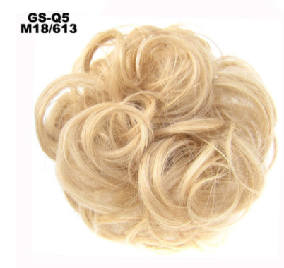 New Trendy Design Women Wavy Curly Messy Hair Bun Synthetic M18 613 - Shop at LoveMi