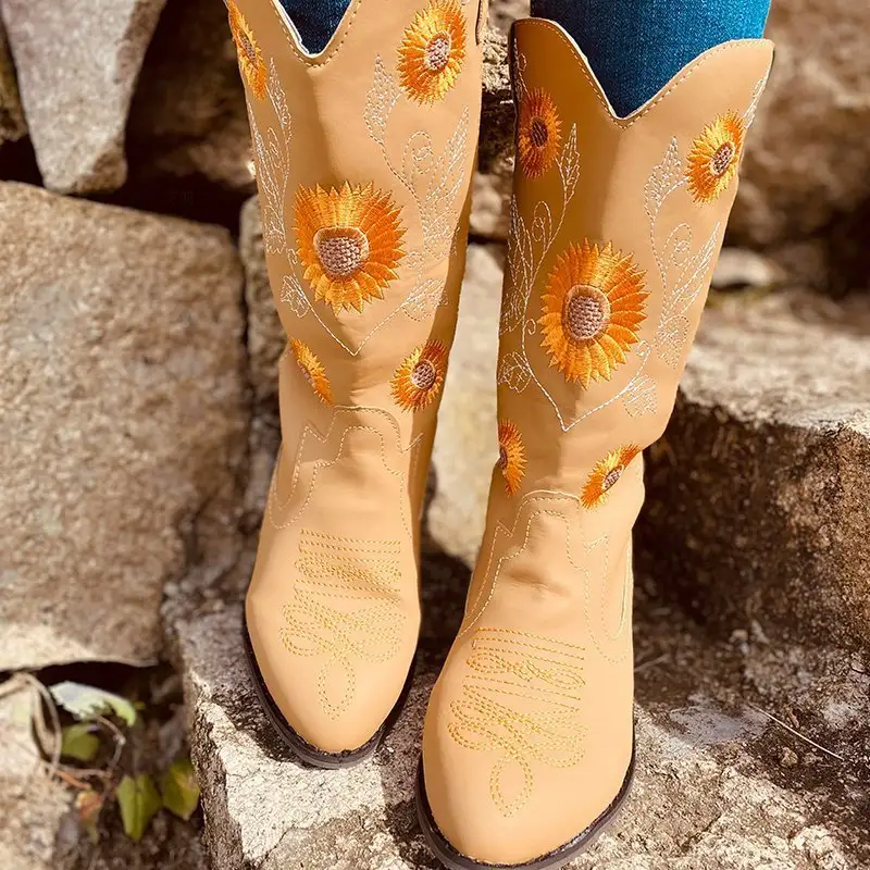 European and American Sunflower Martin Boots