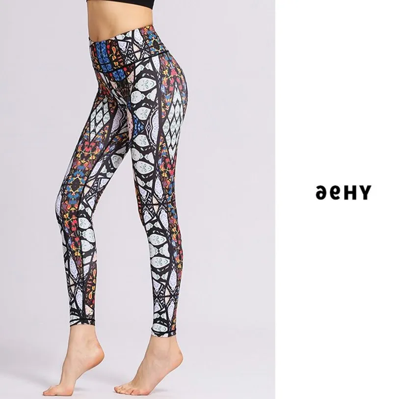 Tie-dye printed yoga pants - 6 Style