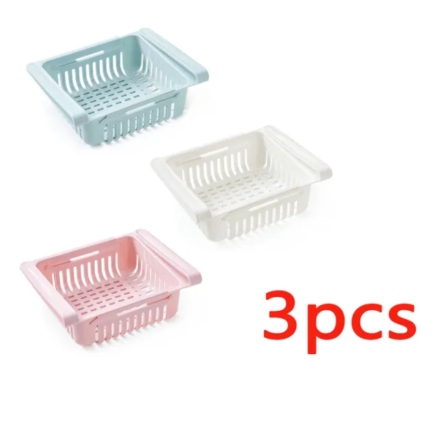 Refrigerator Storage Basket Stretchable Multifunction Kitchen Refrigerator Storage Box 3Pcs Set6 - Shop at LoveMi
