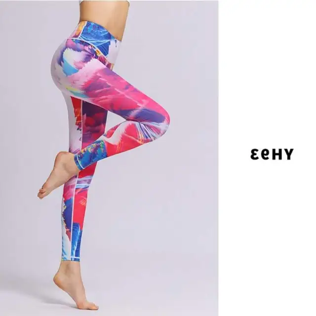 Tie dye printed yoga pants 5 Style S - Shop at LoveMi