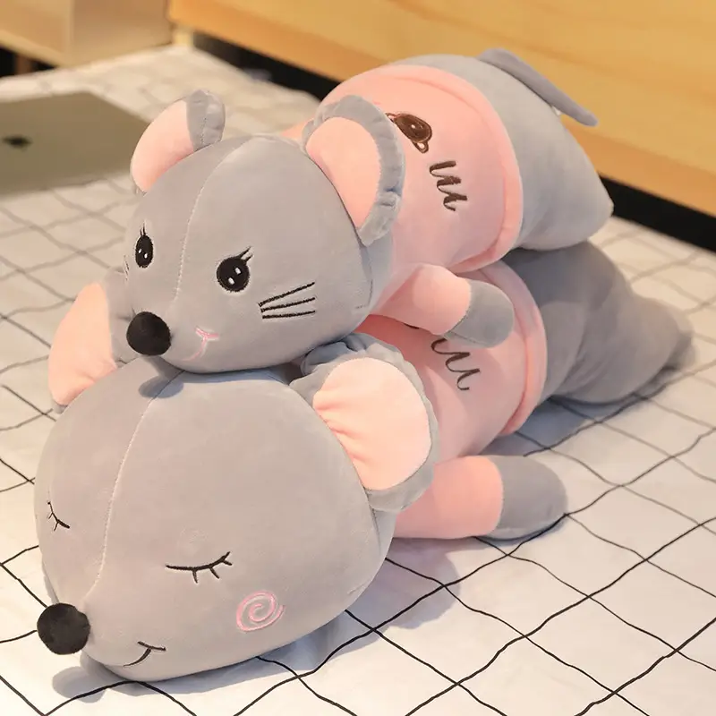 Smiley Mouse Rat Soft Stuffed Plush Pillow Toy
