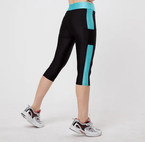 Stretch plus size leggings - Black Lack Blue