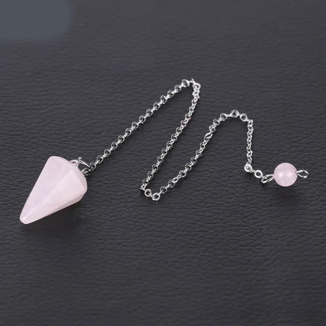 Ling cone stone pendant Pink - Shop at LoveMi