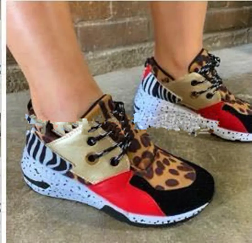 Color block casual sneakers - Beige
