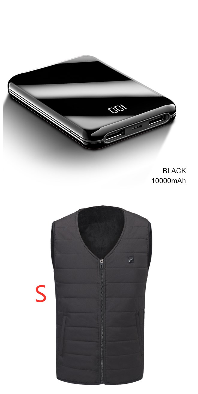 USB electric vest heating plus velvet middle-aged winter heating vest smart warm bottoming underwear men and women