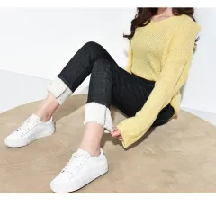 Lambskin jeans - Black - View 1