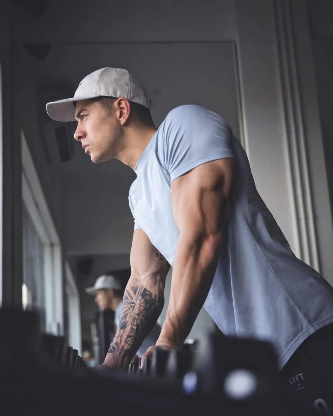 Training suit stretch short sleeve T-shirt