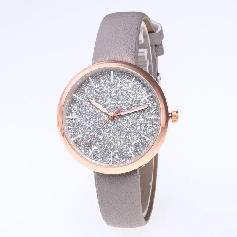 Fashion Women Romantic Starry Sky Wrist Watch Casual Rose