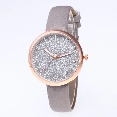 Fashion Women Romantic Starry Sky Wrist Watch Casual Rose
