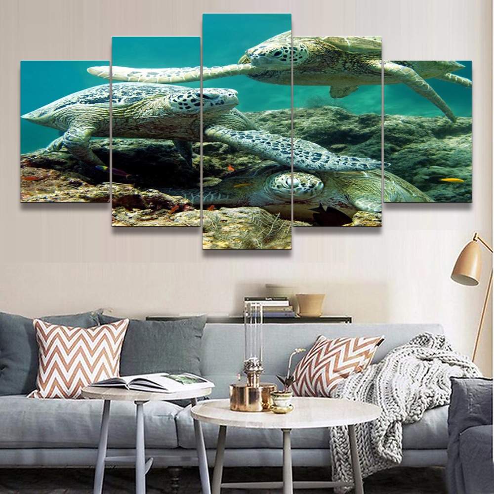 Mural animal tortoise living room landscape painting F - Shop at LoveMi