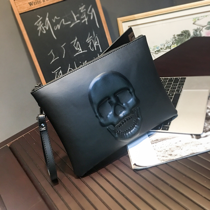Men's Skull Clutch