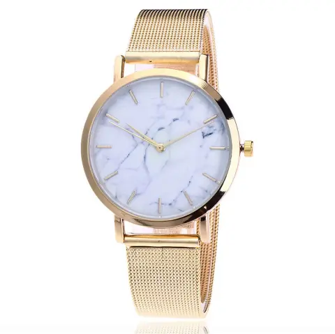 Vansvar Fashion Brand Silver and Gold Mesh Band Creative