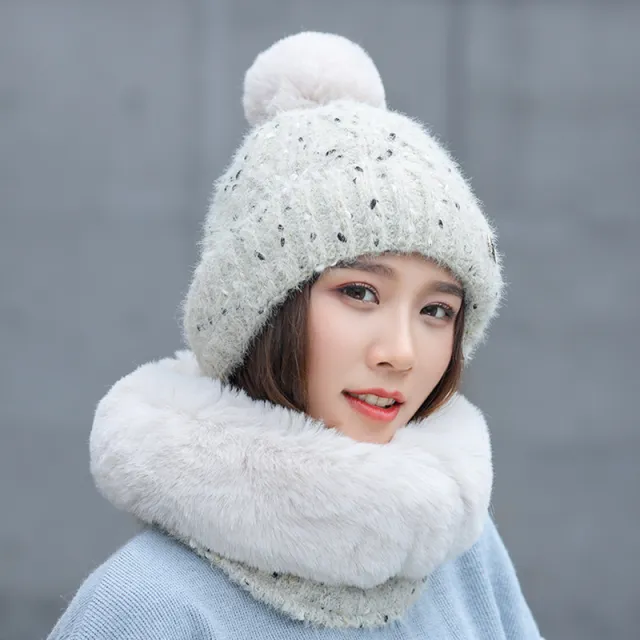 Warm neck guard cap Beige - Shop at LoveMi