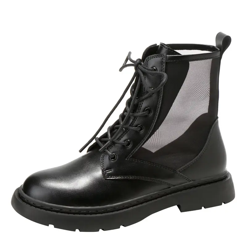 Martin boots women summer thin breathable mesh