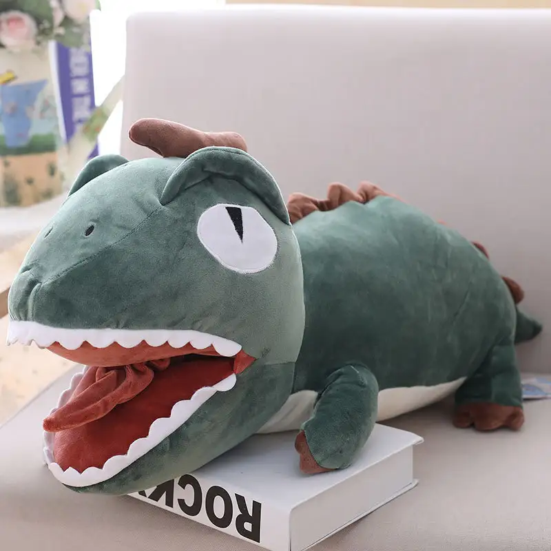 A stuffed chameleon doll