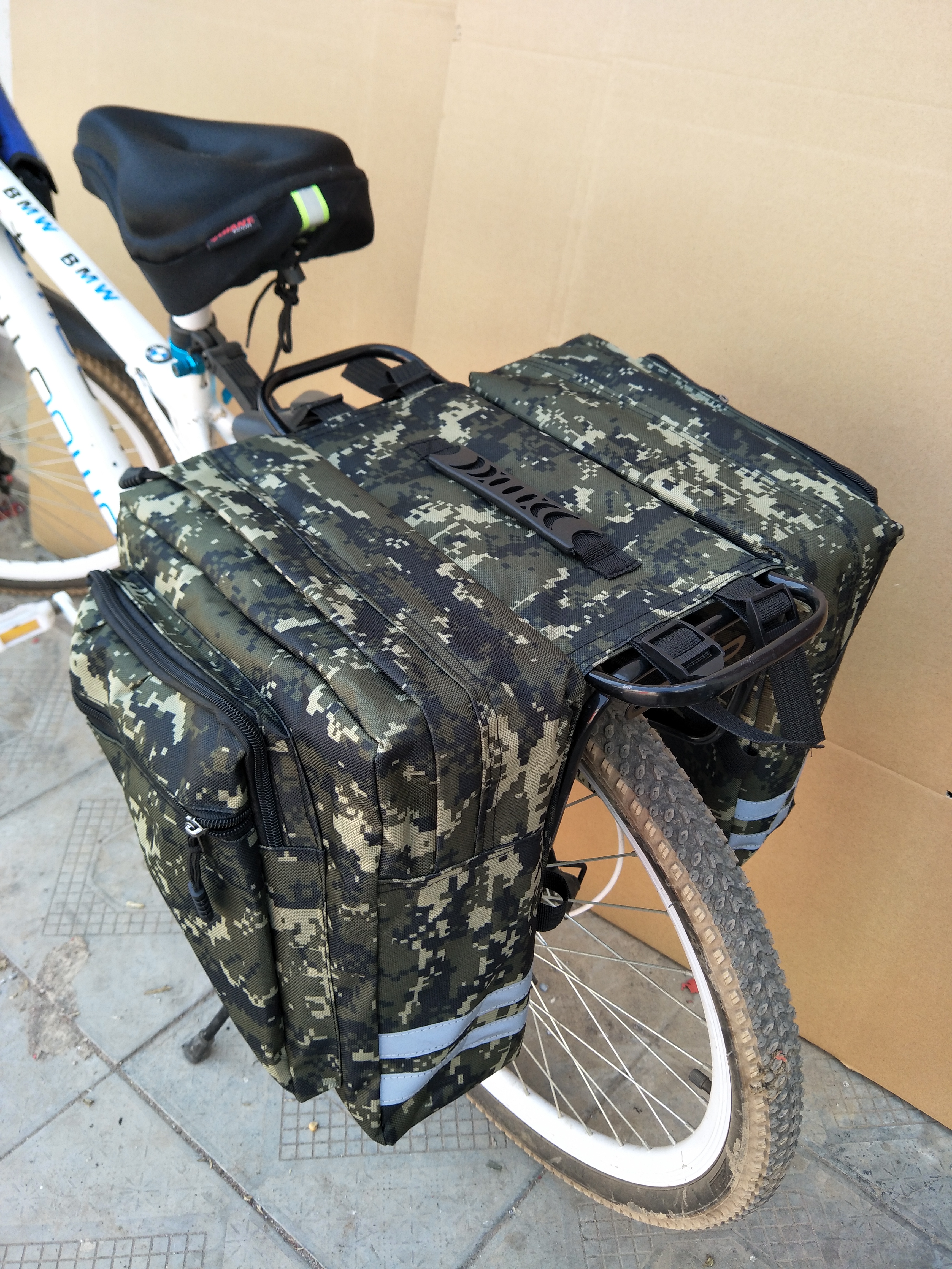 Cycling Double Side Trunk Bags – Green