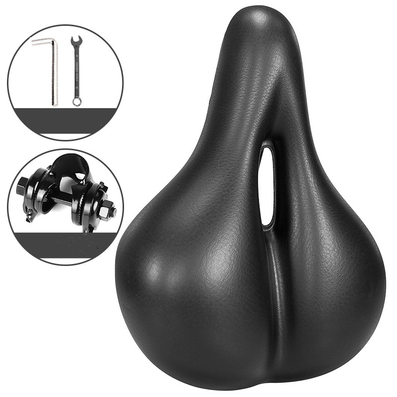 EROADE bicycle seat super soft saddle – Cushion tool tube clamp, L