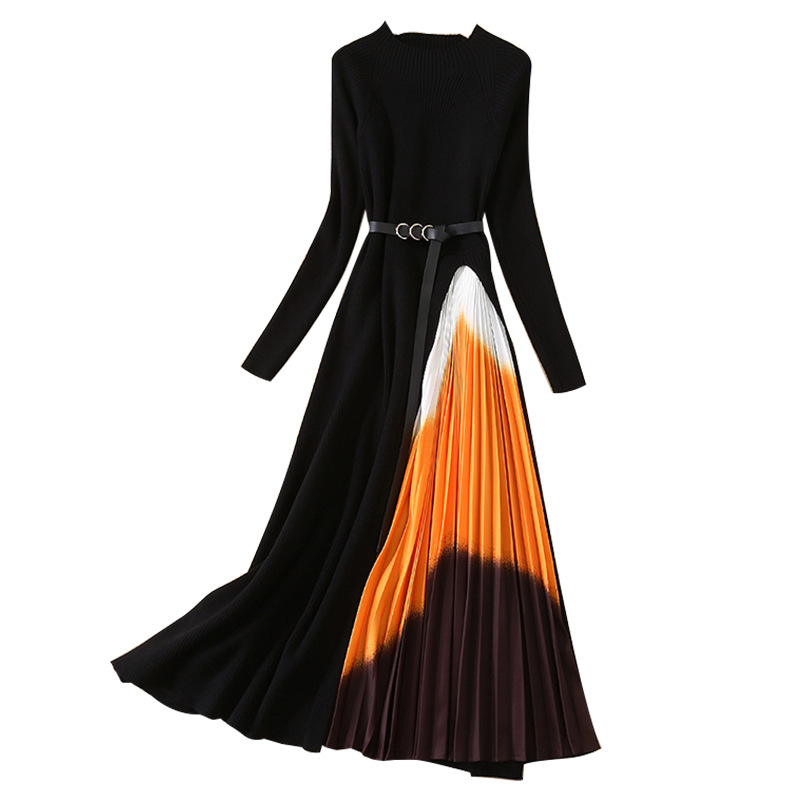 Ankle knitted dress