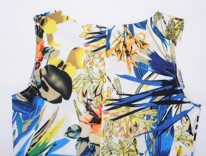 Women's large print dress