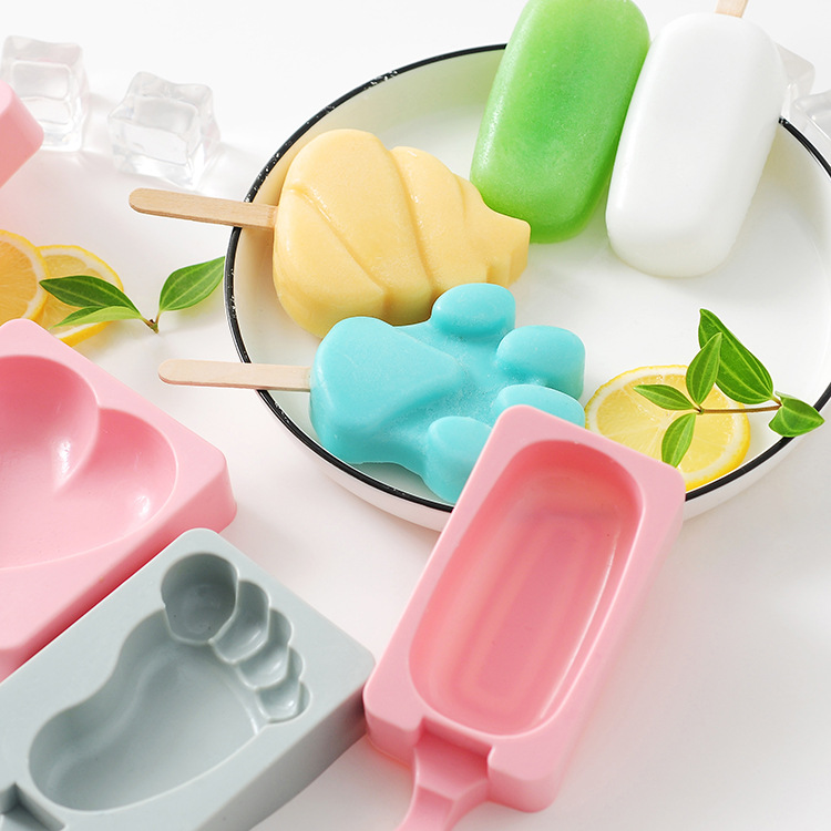 Silicone ice cream stick ice mold