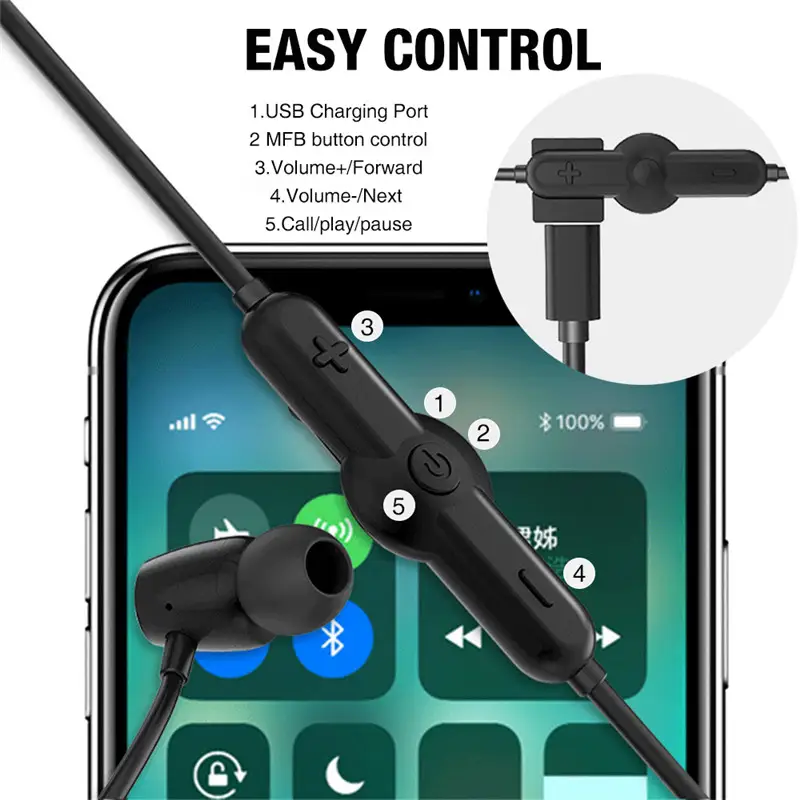 Q5 new sports Bluetooth headset wireless 4.1 in-ear