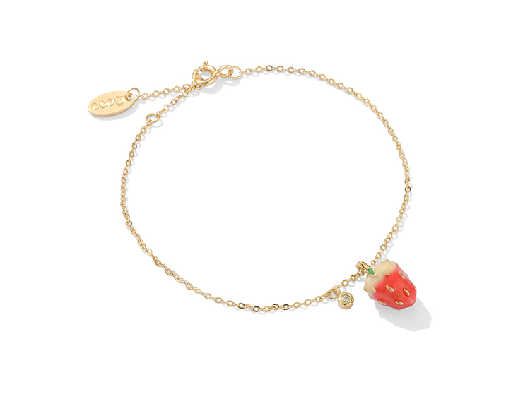 Small strawberry bracelet